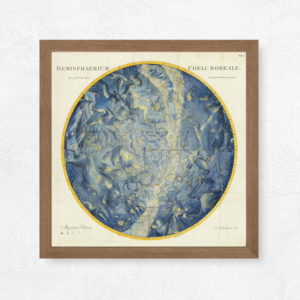 Northern Celestial Hemisphere Art Print - Star Gazer Art Collection