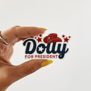 Dolly for President Sticker