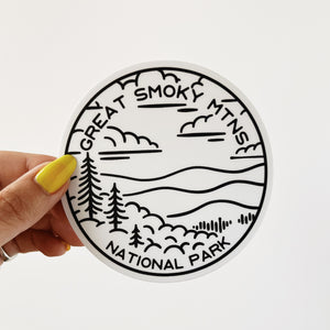 Great Smoky Mountains National Park Round Sticker