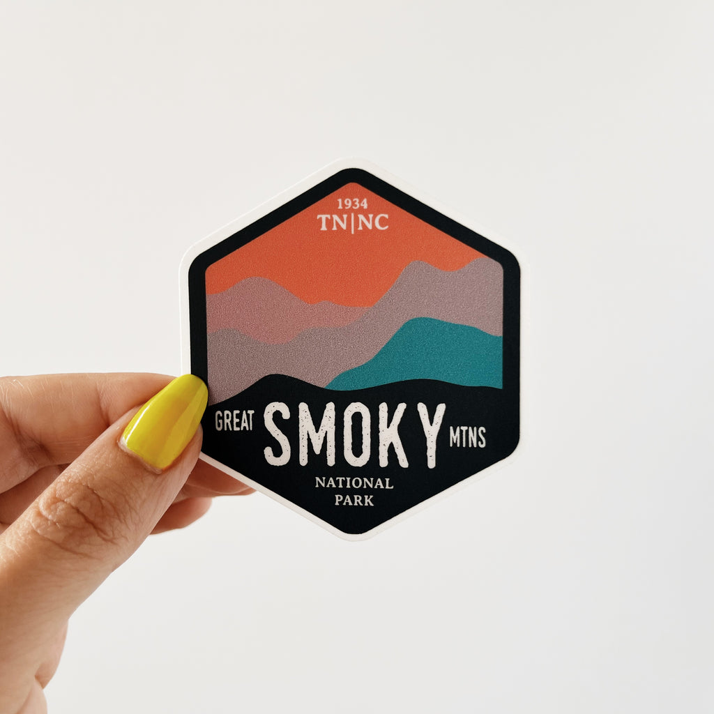 Great Smoky Mountains National Park Badge Sticker