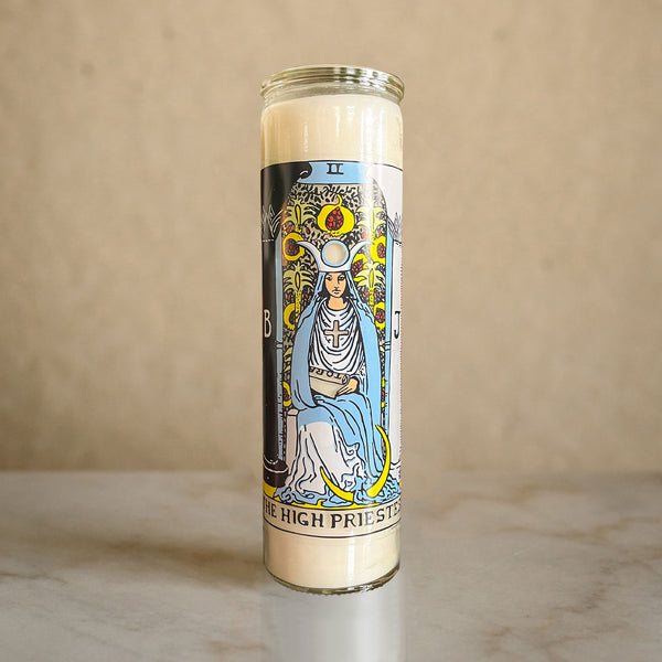 The High Priestess Tarot Ritual Candle