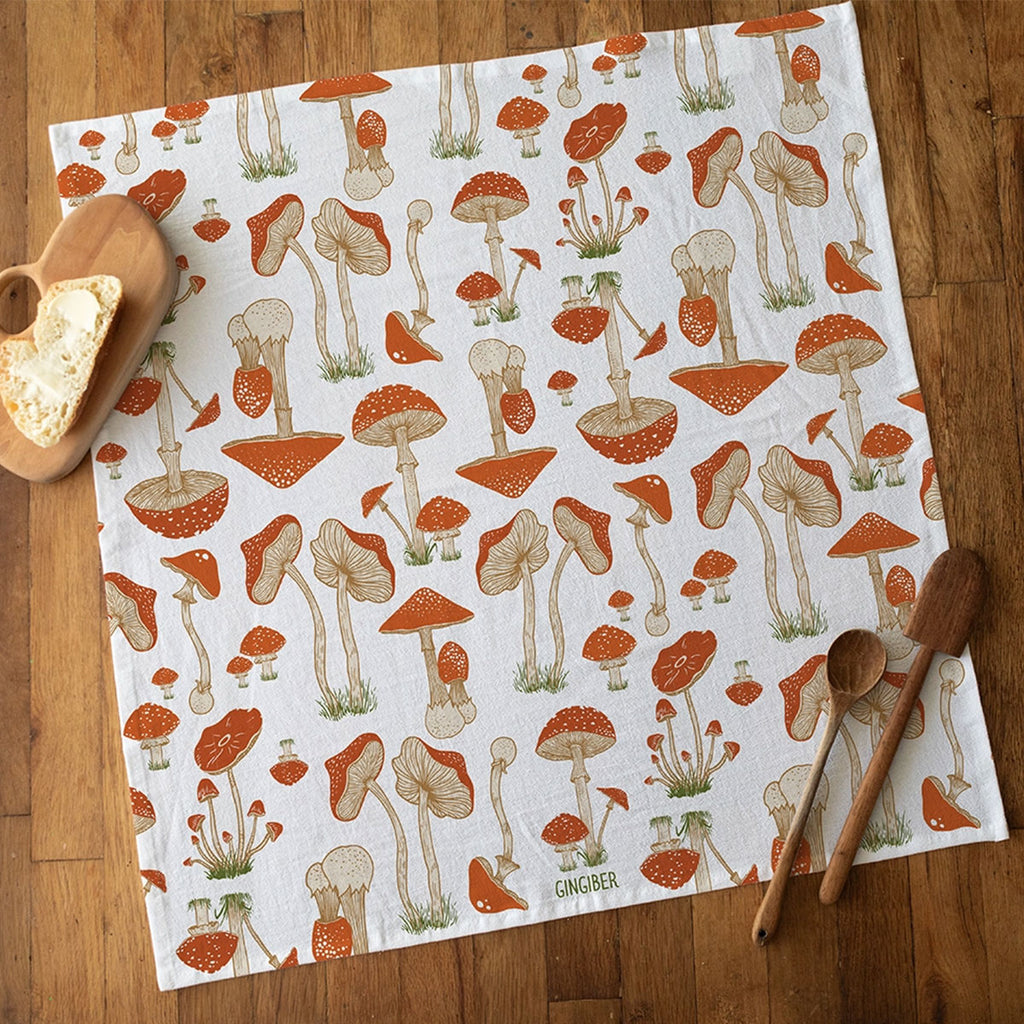 Mushroom Tea Towel