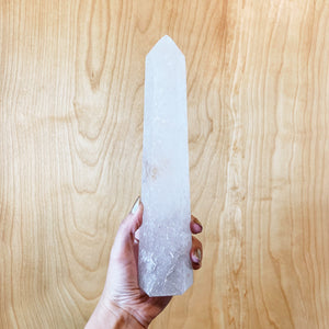 Extra-large Clear Quartz tower