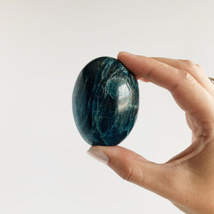 Blue Apatite palm stone