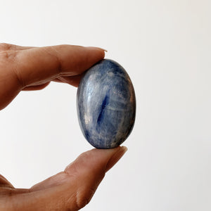 Blue Kyanite palm stone