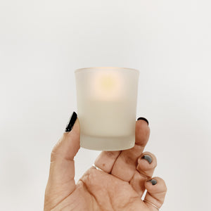 Frosted Votive Candle Holder