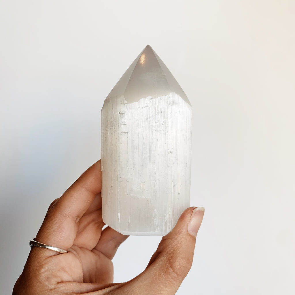 Selenite Rough Tower