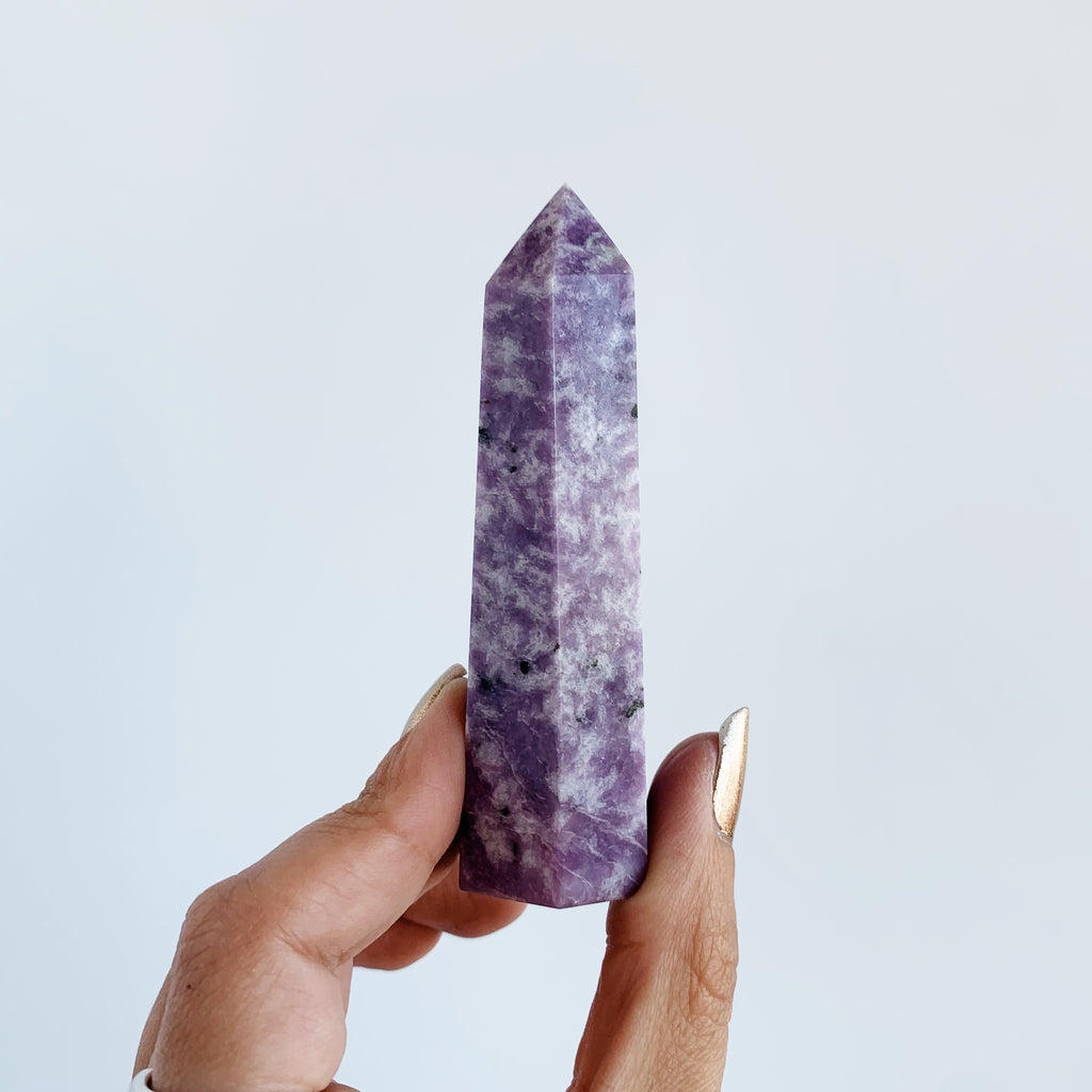 Lepidolite tower