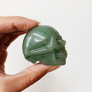Green Aventurine skull