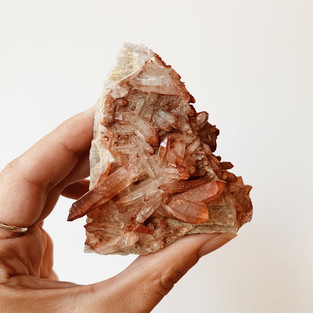 Fire Quartz cluster