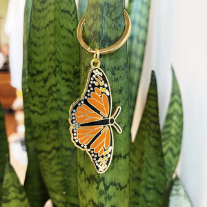 Monarch butterfly keychain