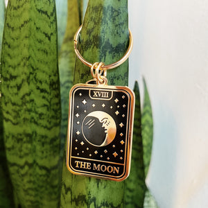 Moon tarot keychain