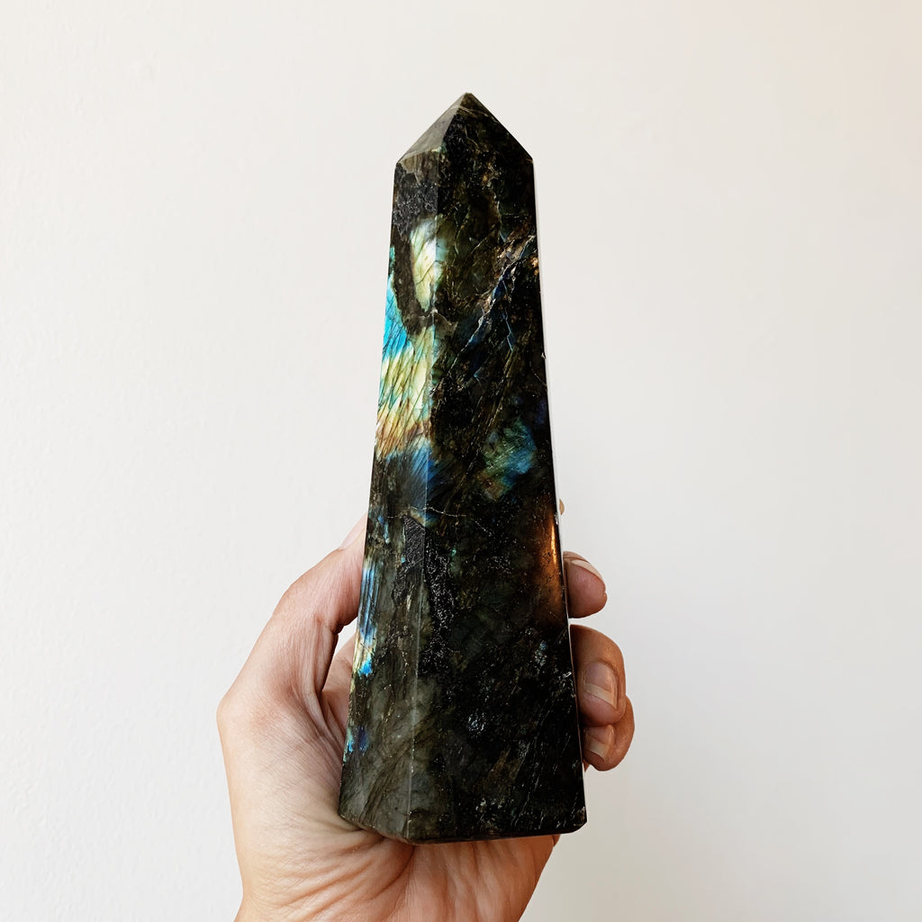 Labradorite tower