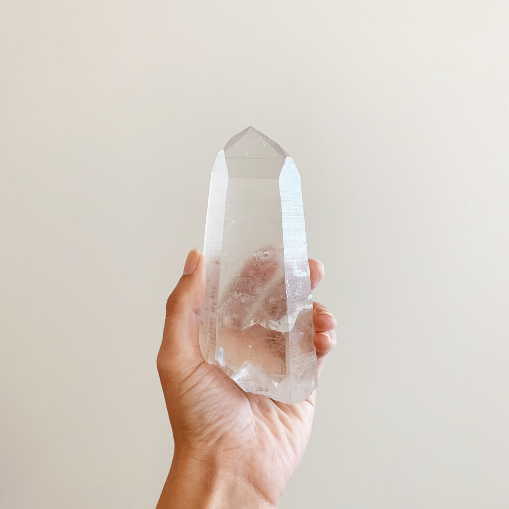 Clear Lemurian Quartz point