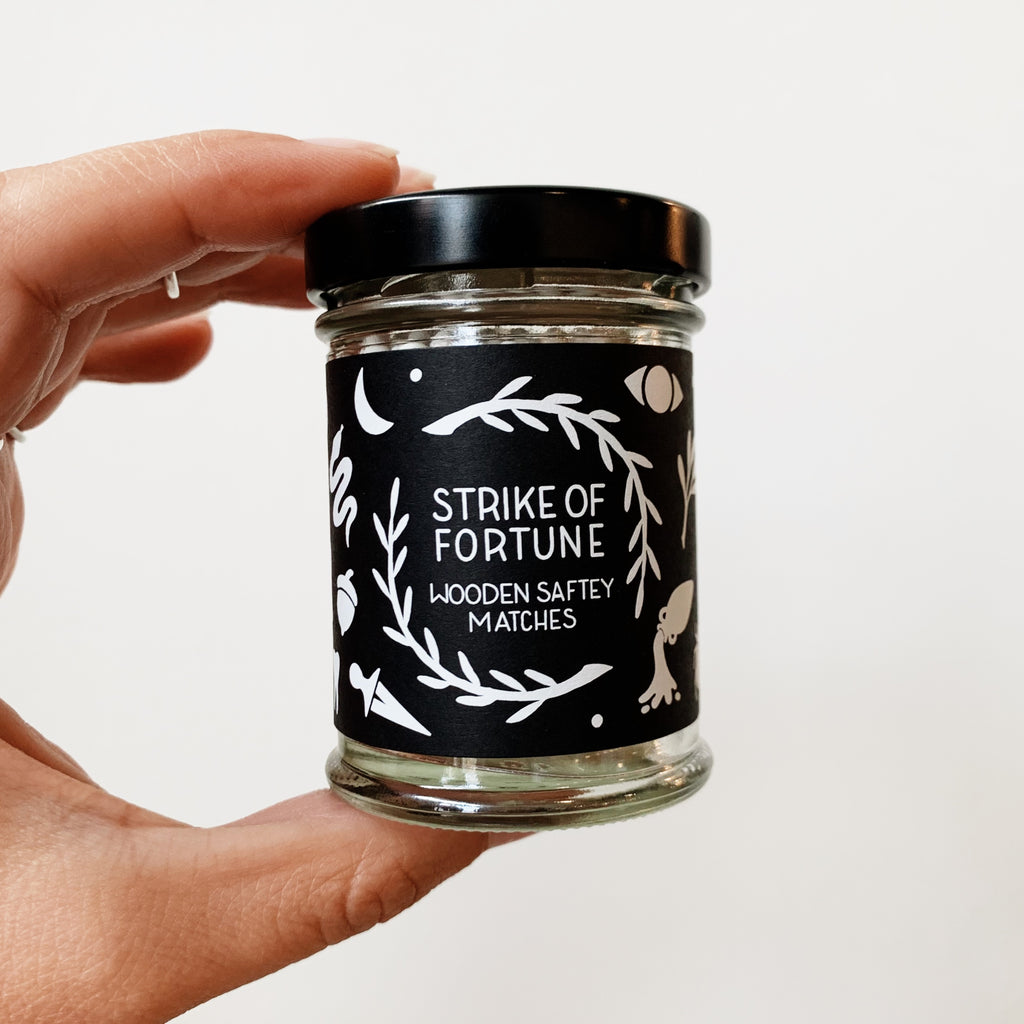 Bottle of Wooden Safety Matches
