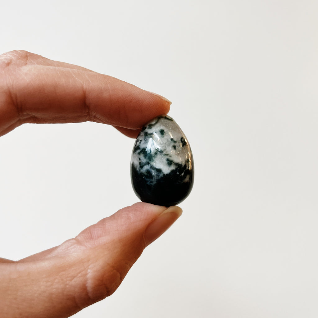 Moss Agate Egg