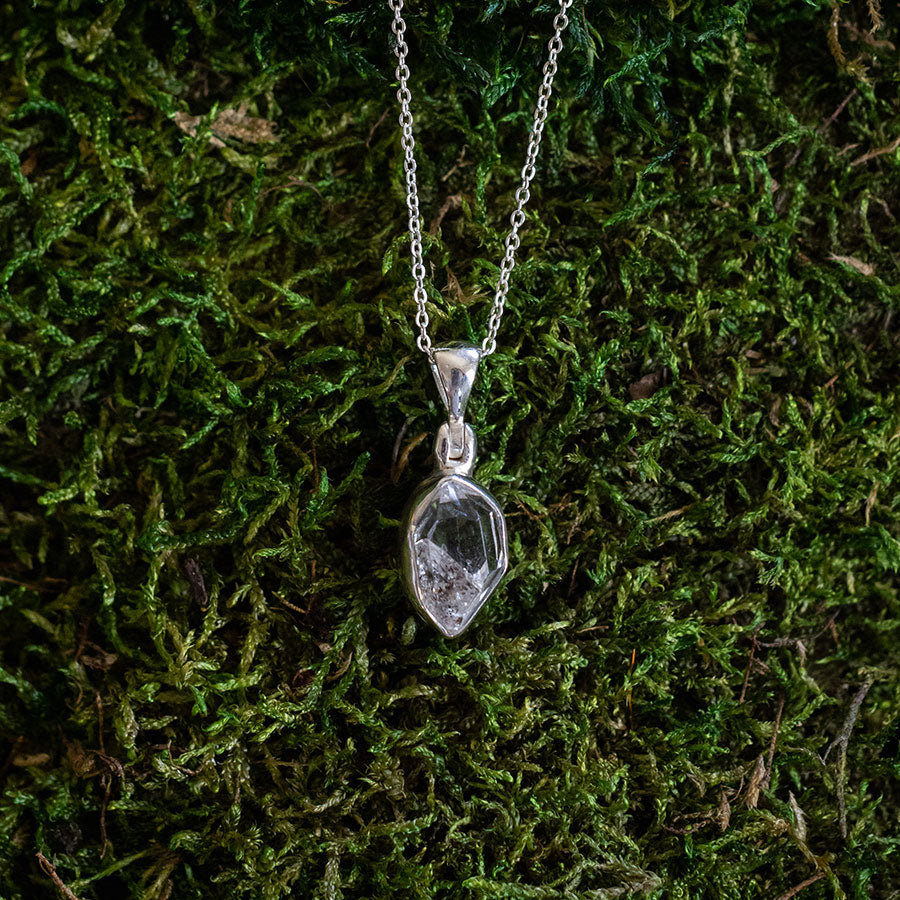 Herkimer diamond necklace