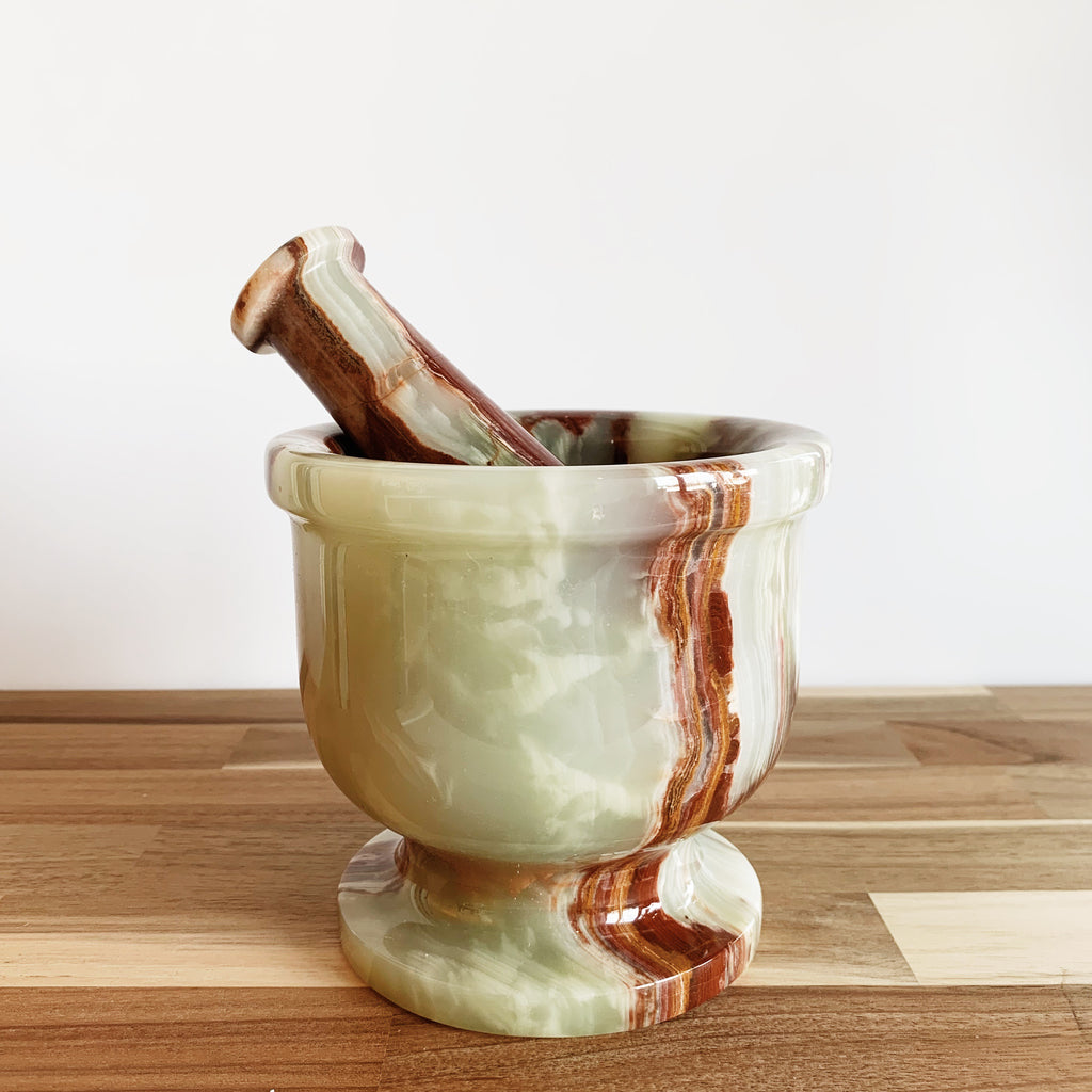 Onyx Mortar and Pestle