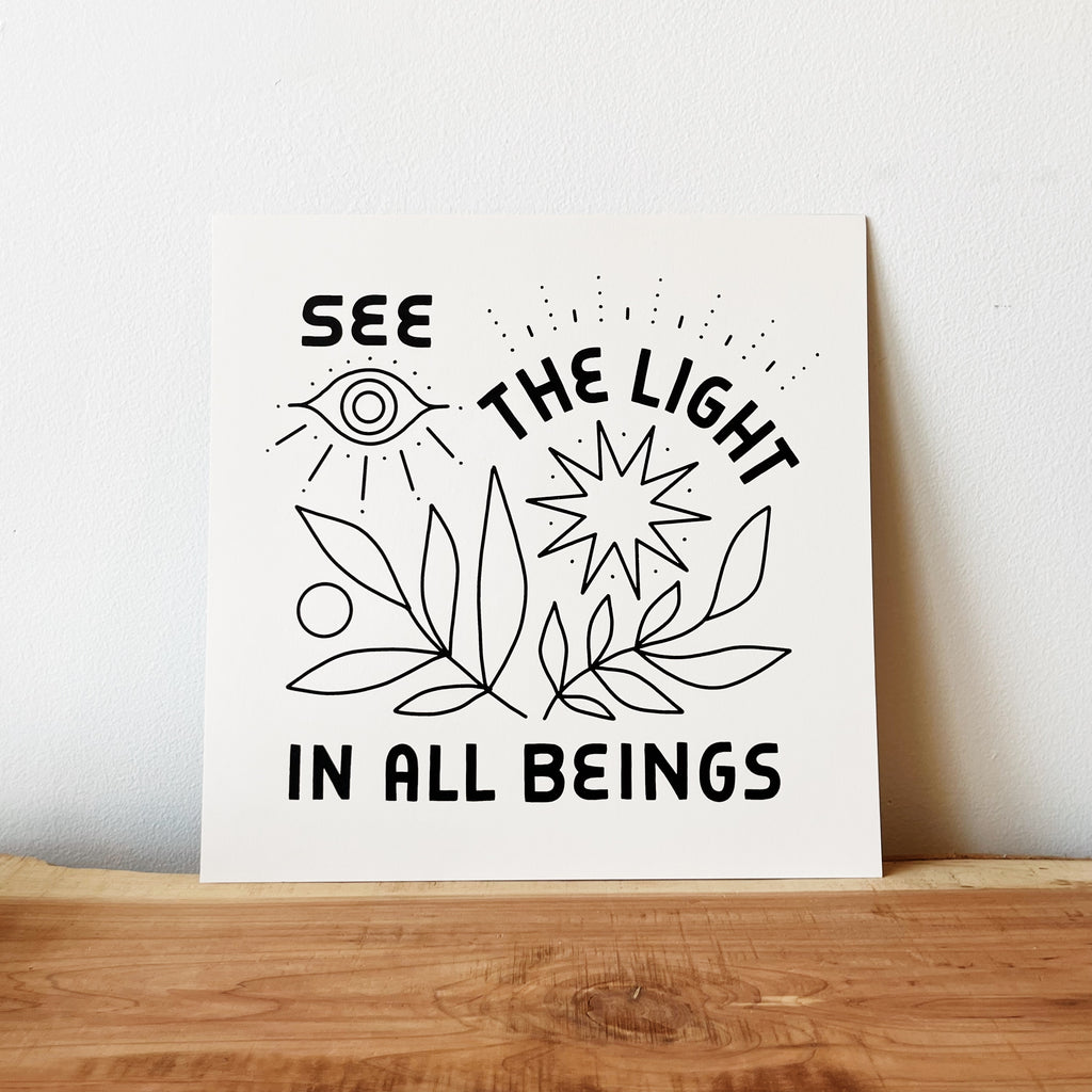 See the Light Screen Print