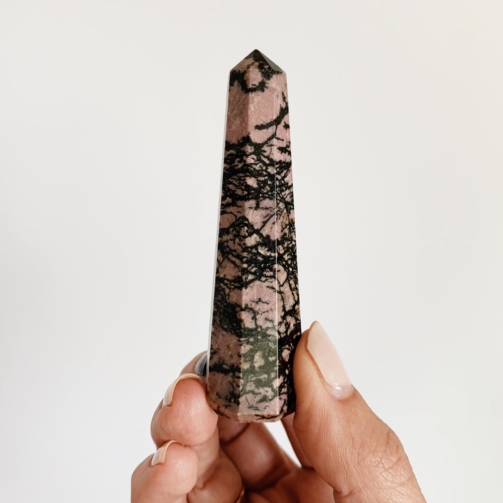 Rhodonite tower