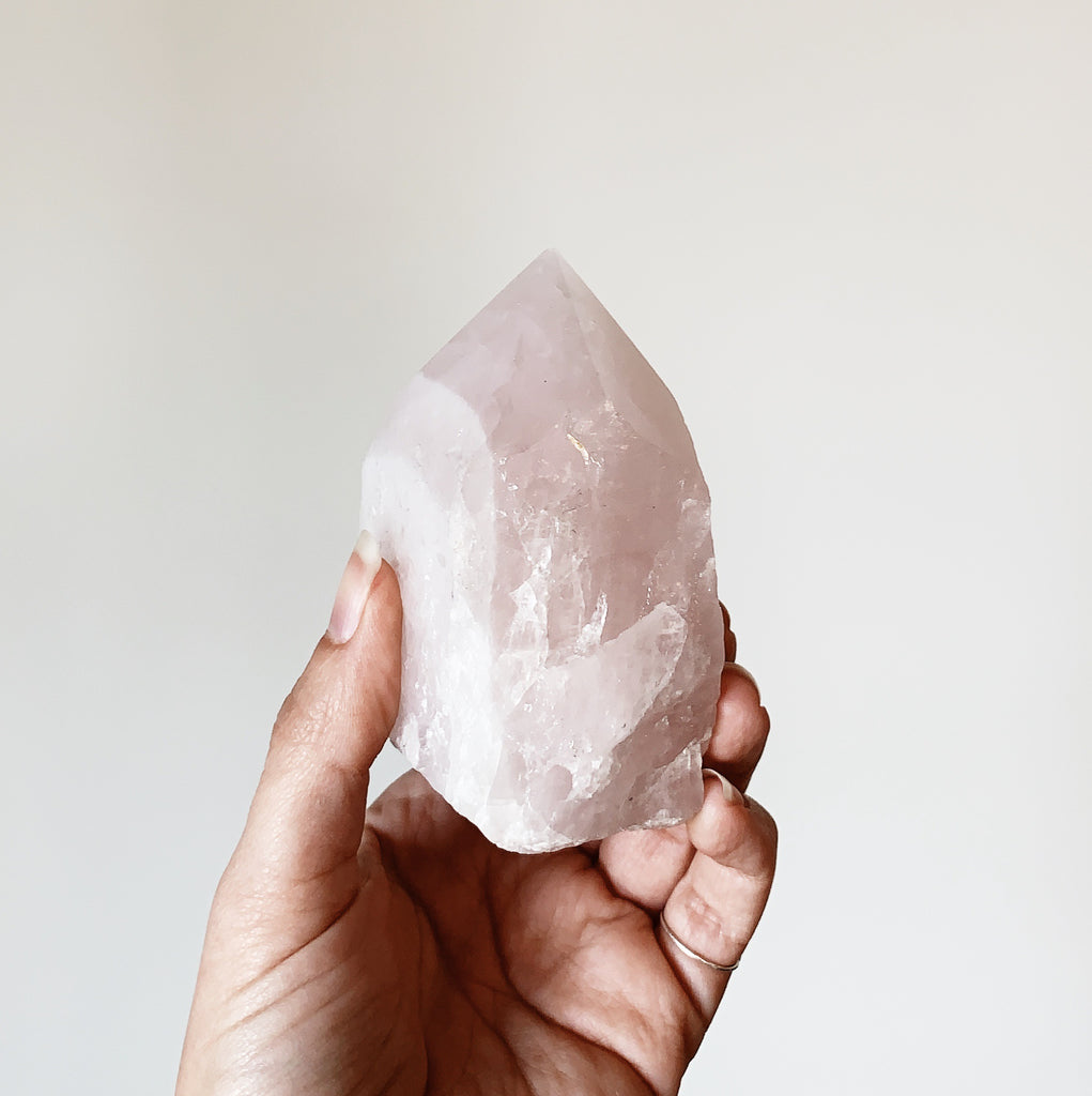 Rose Quartz rough tower