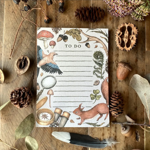 A walk in the woods notepad