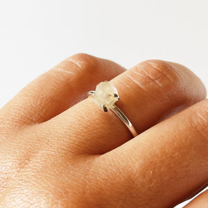 Stackable Rainbow Moonstone Ring
