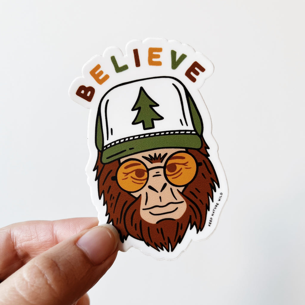 Believe Sasquatch sticker