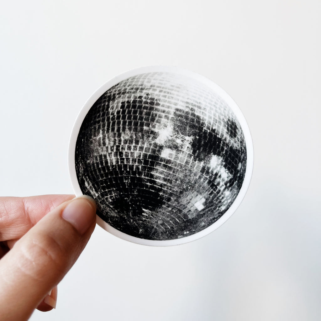 Disco Moon Sticker