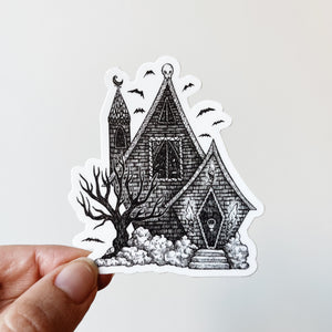 Spooky House Sticker