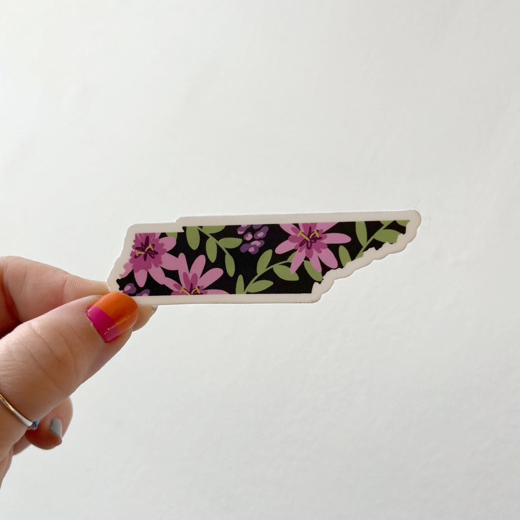 TN State Floral Sticker