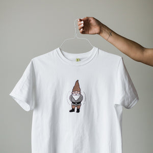 White gnome t-shirt