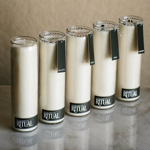 Choose from five Ritual Candles to align with your intention.