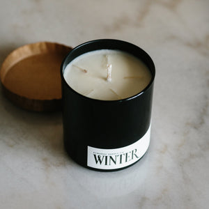 Winter Gemstone Candle in 10z Glass Tumbler