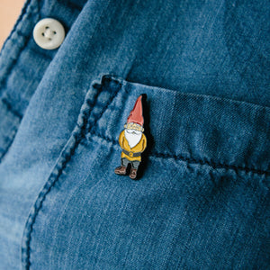 Wick the Gnome enamel pin